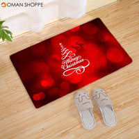 1pc Home Nordic Style Christmas Kitchen Living Room Bathroom Carpet Anti-slip Mat Clean And Maintain Bathroom 40*60cm