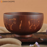 1PC Japanese Style Wooden Bowl-For Kids