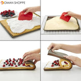 1pc Non-stick Silicone Oven Mat Cake Roll Mat Baking Mat Functional Baking Macaron Cake Pad Swiss Roll Pad Bakeware Baking Tools