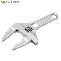 1pc Universal Snap Grip Wrench Aluminum Alloy Short Shank Large Opening Adjustable Wrench Spanner Bathroom Repair Tools