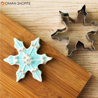 1pcs Christmas Snowflake Cookies Cutter Moldes Metal moule mpatisserie reposteria Pastry Dining Kitchen Fondant Cake Decor Tools