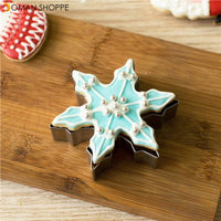 1pcs Christmas Snowflake Cookies Cutter Moldes Metal moule mpatisserie reposteria Pastry Dining Kitchen Fondant Cake Decor Tools