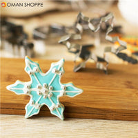 1pcs Christmas Snowflake Cookies Cutter Moldes Metal moule mpatisserie reposteria Pastry Dining Kitchen Fondant Cake Decor Tools