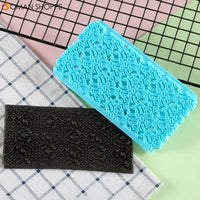 1pcs/ Quyi embossing mold Cake fondant chocolate Heart-shaped Diamond Grain Flowers Printing mould Cake decoration tools15*8cm