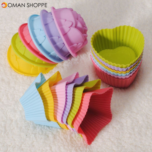 1Pcs Silicone Cake Muffin Chocolate Liner Baking Cup Molds