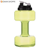 2.5L Large Capacity BPA Free Gym Training Drink Dumbbell Water Bottle Travel Sport Cup Kettle Jug