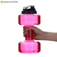 2.5L Large Capacity BPA Free Gym Training Drink Dumbbell Water Bottle Travel Sport Cup Kettle Jug