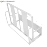 2 Tier Aluminum Microwave Holder Rack Wall Mount Bracket Kitchen Storage Rack Shelf