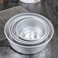 2 to 10 inch Aluminum Alloy Round Cake Mould Chiffon Cake Baking Pan Pudding Cheese cake Mold DIY Baking Cake Tools