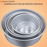 2 to 10 inch Aluminum Alloy Round Cake Mould Chiffon Cake Baking Pan Pudding Cheese cake Mold DIY Baking Cake Tools