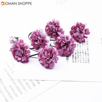 20 Pieces Carnation Wedding flower head Christmas Decor Artificial Flowers