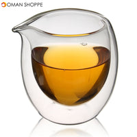 200ml Heat-Resisting Clear Double Wall Layer Glass Tea Cup Transparent Coffee Cup