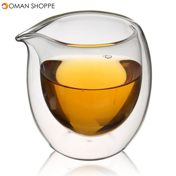 200ml Heat-Resisting Clear Double Wall Layer Glass Tea Cup Transparent Coffee Cup