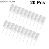 20pcs Push Cake Holders  Mold Cylinder Shaped Cake Pusher Push Pops Plastic Containers with Lids 17 x 5 cms