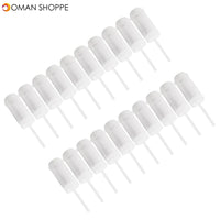 20pcs Push Cake Holders  Mold Cylinder Shaped Cake Pusher Push Pops Plastic Containers with Lids 17 x 5 cms