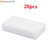 20PCS/set Melamine Cleaning Sponge Foam Magic Eraser Duster Wipes Car Dish Cleaner Pads Bathroom Tool Kitchen Cleaning Tool