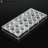 21 Cell Diamond Clear Polycarbonate Mould Chocolate Jelly Cake Candy Mold Baking Mould