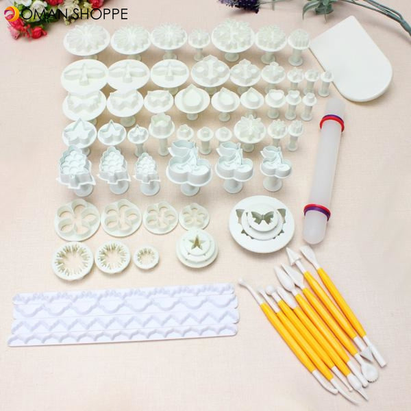 21 Sets 68 PCS Fondant Cake Decorating Mold Set 04072