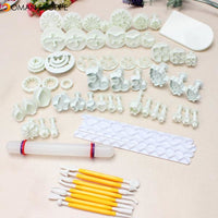 21 Sets 68 PCS Fondant Cake Decorating Mold Set 04072