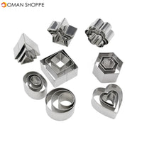 24 Pieces Stainless Steel Cookie Cutters Set Heart Cookie Mold Biscuit Molds