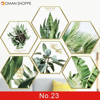 24 styles Green Leaves Wall Stickers for Bedroom Living room Dining room Kitchen Kids room DIY Vinyl Wall Decals Door Murals