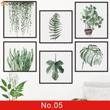 24 styles Green Leaves Wall Stickers for Bedroom Living room Dining room Kitchen Kids room DIY Vinyl Wall Decals Door Murals