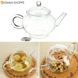 250ml 8.5oz Glass Teapot Heat Resistant Tea Kettle