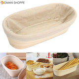 28cm Brotform Banneton Rattan Basket Oval Long Bread Dough Proofing Loaf Proving