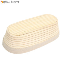 28cm Brotform Banneton Rattan Basket Oval Long Bread Dough Proofing Loaf Proving