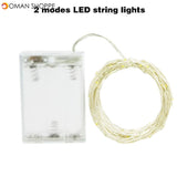 2M 5M 10M LED String Lights Waterproof 3 modes Flash Fairy Lights Holiday Garland For Christmas Wedding Party Decoration