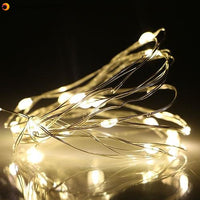 2M 5M 10M LED String Lights Waterproof 3 modes Flash Fairy Lights Holiday Garland For Christmas Wedding Party Decoration