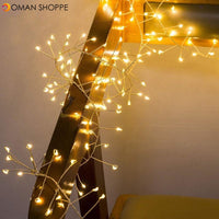 2M 5M Copper Wire LED String Lights Firecracker Fairy Garland Light for Christmas Window Wedding Party Battery Operated