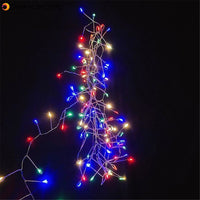 2M 5M Copper Wire LED String Lights Firecracker Fairy Garland Light for Christmas Window Wedding Party Battery Operated