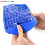 2Pcs 160 Grid Square Ice Tray Silicone Stackable Mold Set for Home Kitchen Tool