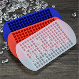 2Pcs 160 Grid Square Ice Tray Silicone Stackable Mold Set for Home Kitchen Tool