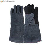 2pcs Barbecue Gloves High Temperature Double Insulated Kitchen Microwave Oven Baking Outdoor BBQ Heat Resistant  Hand Safety Welding Gloves Cooking Glove