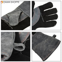 2pcs Barbecue Gloves High Temperature Double Insulated Kitchen Microwave Oven Baking Outdoor BBQ Heat Resistant  Hand Safety Welding Gloves Cooking Glove