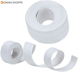 2pcs Caulk Strip, Kitchen Caulk Tape Bathroom Wall Sealing Tape Waterproof Mildewproof Self-Adhesive Decorative Trim, (3.8 cm X 3.2 Meters) / PC, White