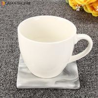 3 Pattern Set Marble Anti-Slip Ceramic Coaster Coffee Cup Mat Table Pads Decor