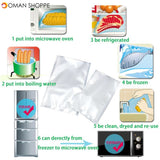 3 Rolls/Lot Kitchen Food Vacuum Bag Storage Bags Photo Preserver For Vacuum Sealer 28cm x 500cm