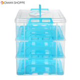 3 Tier 36PCS Locking Cupcake Holder Carrier Container Kitchen Storage Container