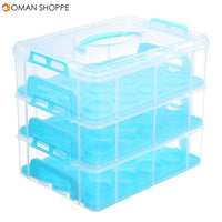 3 Tier 36PCS Locking Cupcake Holder Carrier Container Kitchen Storage Container