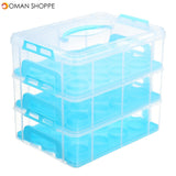 3 Tier 36PCS Locking Cupcake Holder Carrier Container Kitchen Storage Container