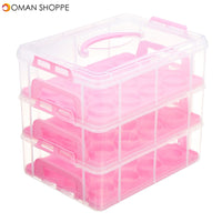 3 Tier 36PCS Locking Cupcake Holder Carrier Container Kitchen Storage Container