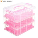 3 Tier 36PCS Locking Cupcake Holder Carrier Container Kitchen Storage Container