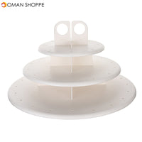 3 Tiers 42 Holes Plastic Cake Pop Lollipop Cupcake Display Revolving Cake Stand Tower Holder