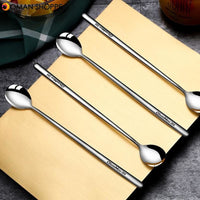 304 Stainless steel dinnerware set spoon tea spoon Dessert coffee ice cream spoons Kitchen accessories Bar tools new long handle