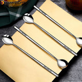 304 Stainless steel dinnerware set spoon tea spoon Dessert coffee ice cream spoons Kitchen accessories Bar tools new long handle