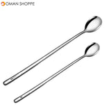 304 Stainless steel dinnerware set spoon tea spoon Dessert coffee ice cream spoons Kitchen accessories Bar tools new long handle