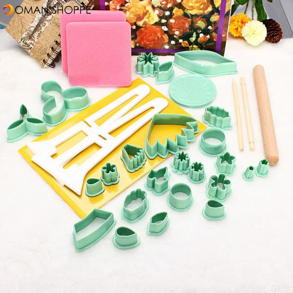 32pcs/set Fondant Cake Embossing Dies Cake Chocolate Mold Fondant Cake Decoration